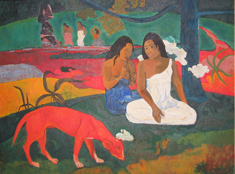 Arearea de Gauguin - Copie - Huile sur toile 61x46 - 06. 2006.jpg