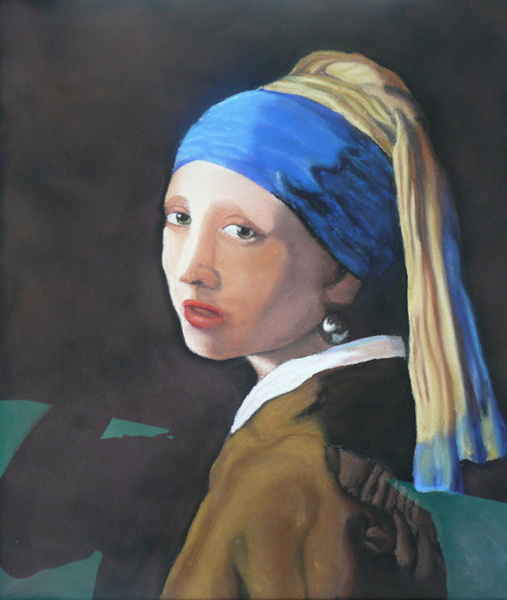 La jeune fille à la perle - Copie de Vermeer - Pastel 40x34 - 12.2008.jpg