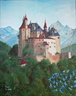 Le château de Menthon - Huile sur toile 41x33 - 08.2011