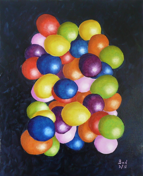 Ballons - Huile sur toile 41x33 - Mars 2012.JPG
