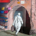 Dans le souk de Marrakech - Huile sur toile 65x50 - Mars 2012
