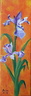 Iris mauve - Huile sur toile 10x30 - 02.2013