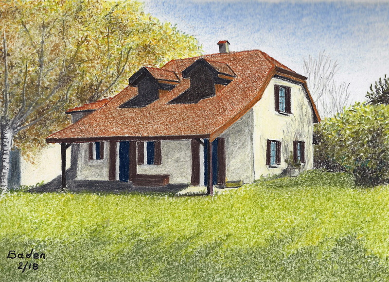 La maison Nambot à Vétraz Monthoux - Crayon pastel 21x15 - 02.2018.jpg