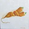 Carottes passionnées - Huile sur toile 30x30 - 02.2026