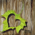 Un Coeur - Huile sur toile 20x20 - 01.2026